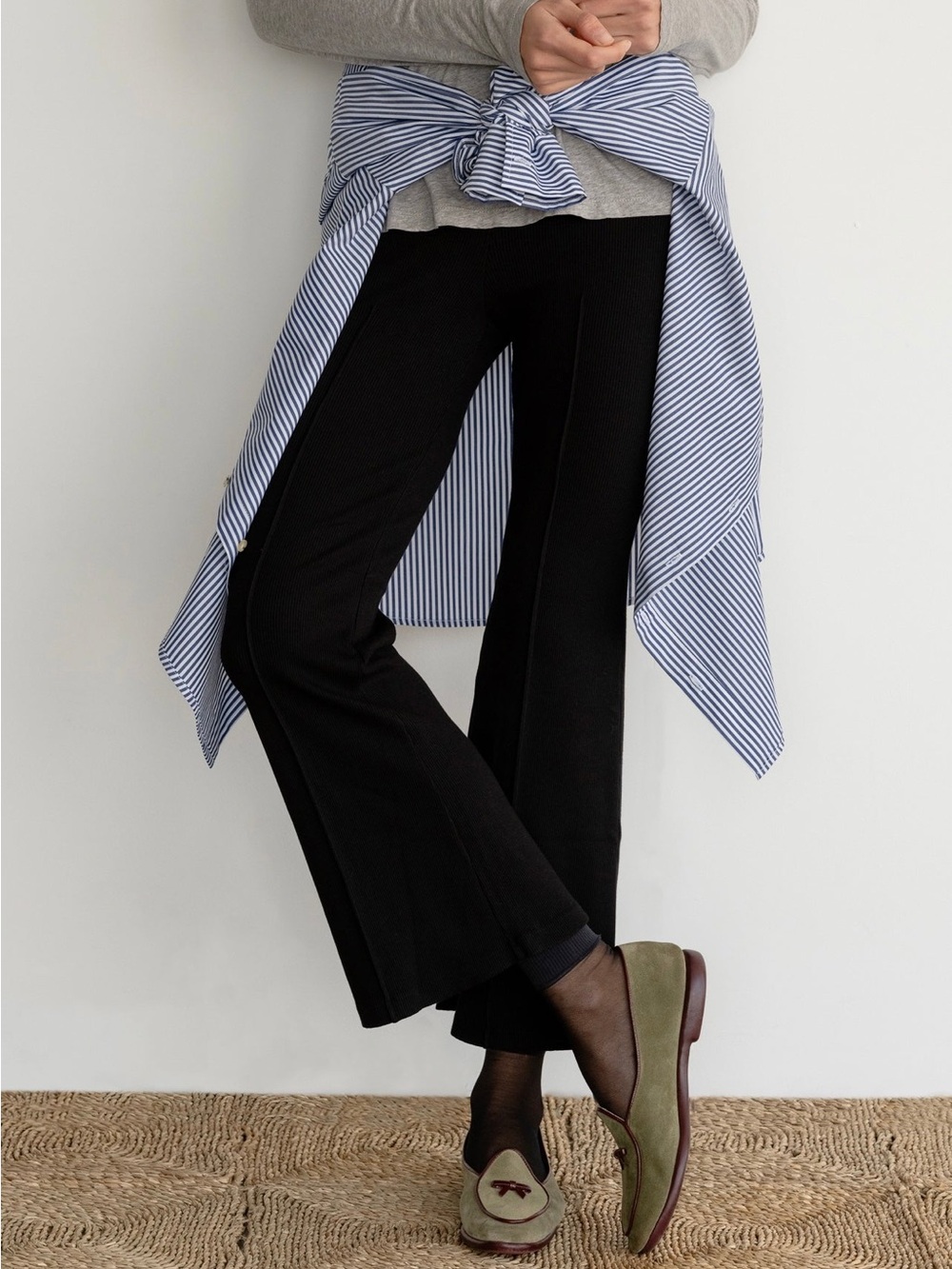 DONNI. The Rib Kick Flare Pants